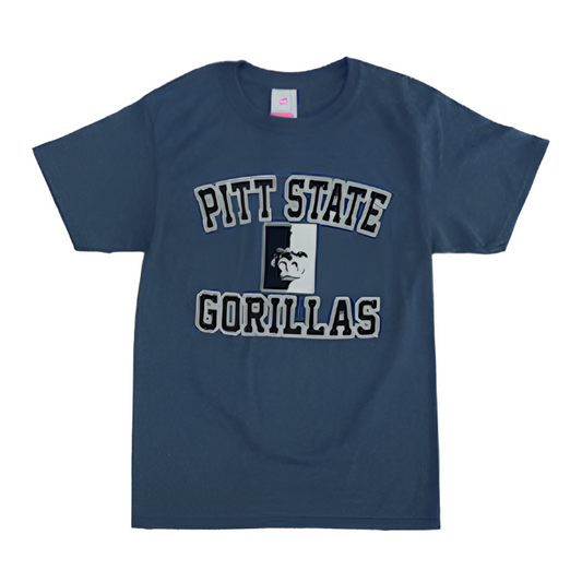 Pitt State Gorillas Arch New Classic Tee - Dark Grey