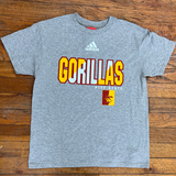 Gorillas Pitt State Fade Adidas Youth Tee - Grey