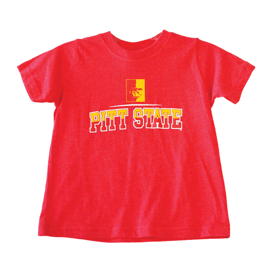 TODDLER - SPLIT PITT STATE TEE - RED