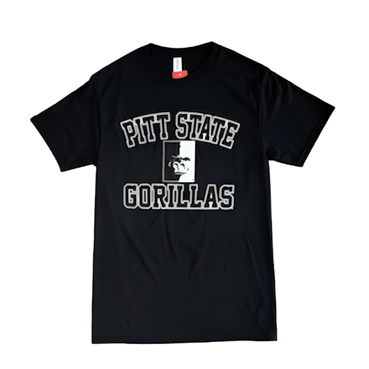 Pitt State Gorillas New Arch Tee - Black/White