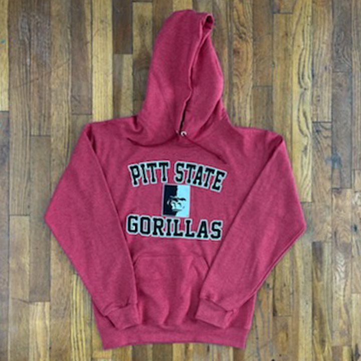 Pitt State Gorillas New Classic Hoodie - Heather Red