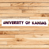 University of Kansas Decal - Blue/Red