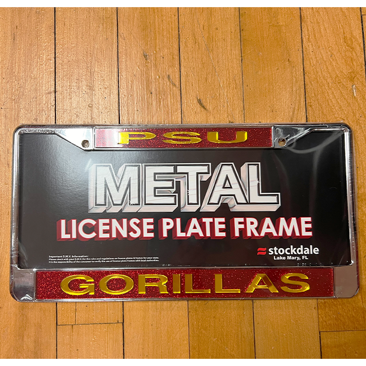 PSU Gorillas Glitter License Plate Frame - Red/Gold