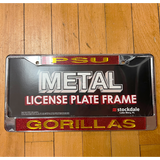 PSU Gorillas Glitter License Plate Frame - Red/Gold