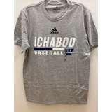Washburn Ichabods Adidas Baseball Tee - Grey