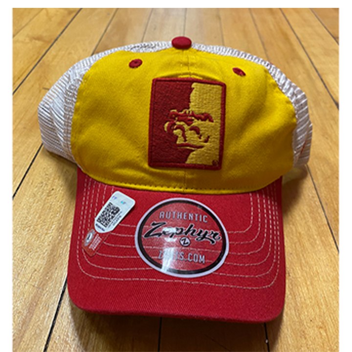 PSU Split Face Mesh Hat - Red / Gold / White